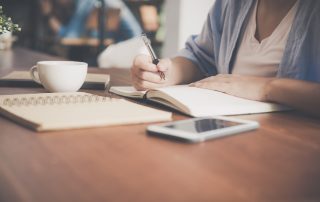 woman writing