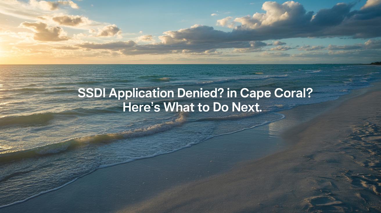 SSDI Application Denied in Cape Coral? Here’s What to Do Next