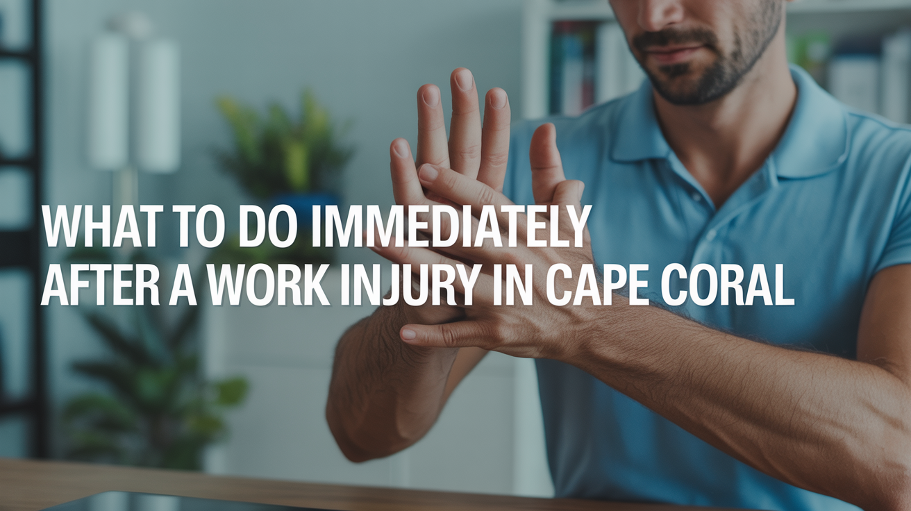 What to Do Immediately After a Work Injury in Cape Coral