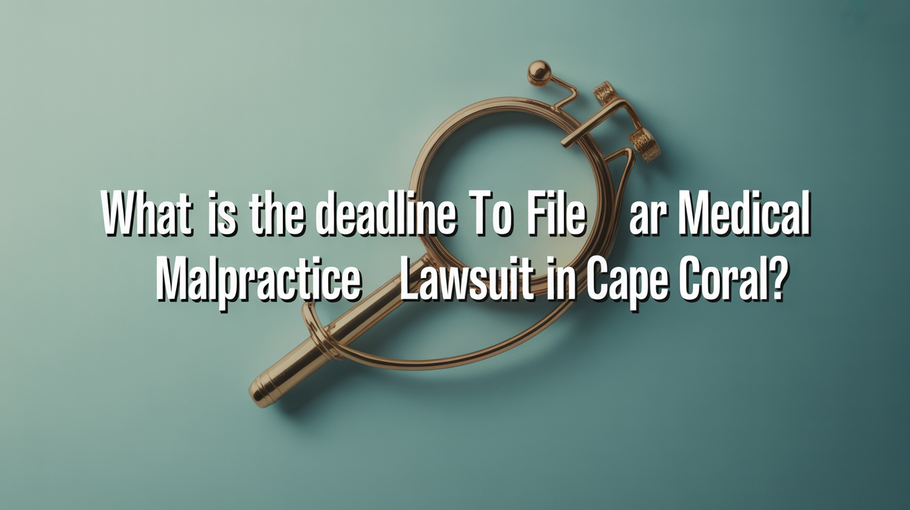 What Is the Deadline to File a Medical Malpractice Lawsuit in Cape Coral?
