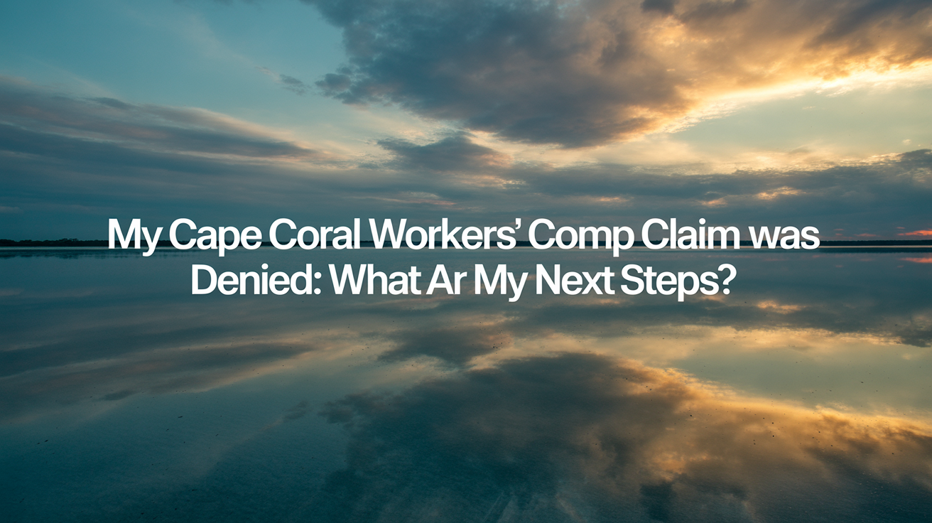 My Cape Coral Workers' Comp Claim Was Denied: What Are My Next Steps?