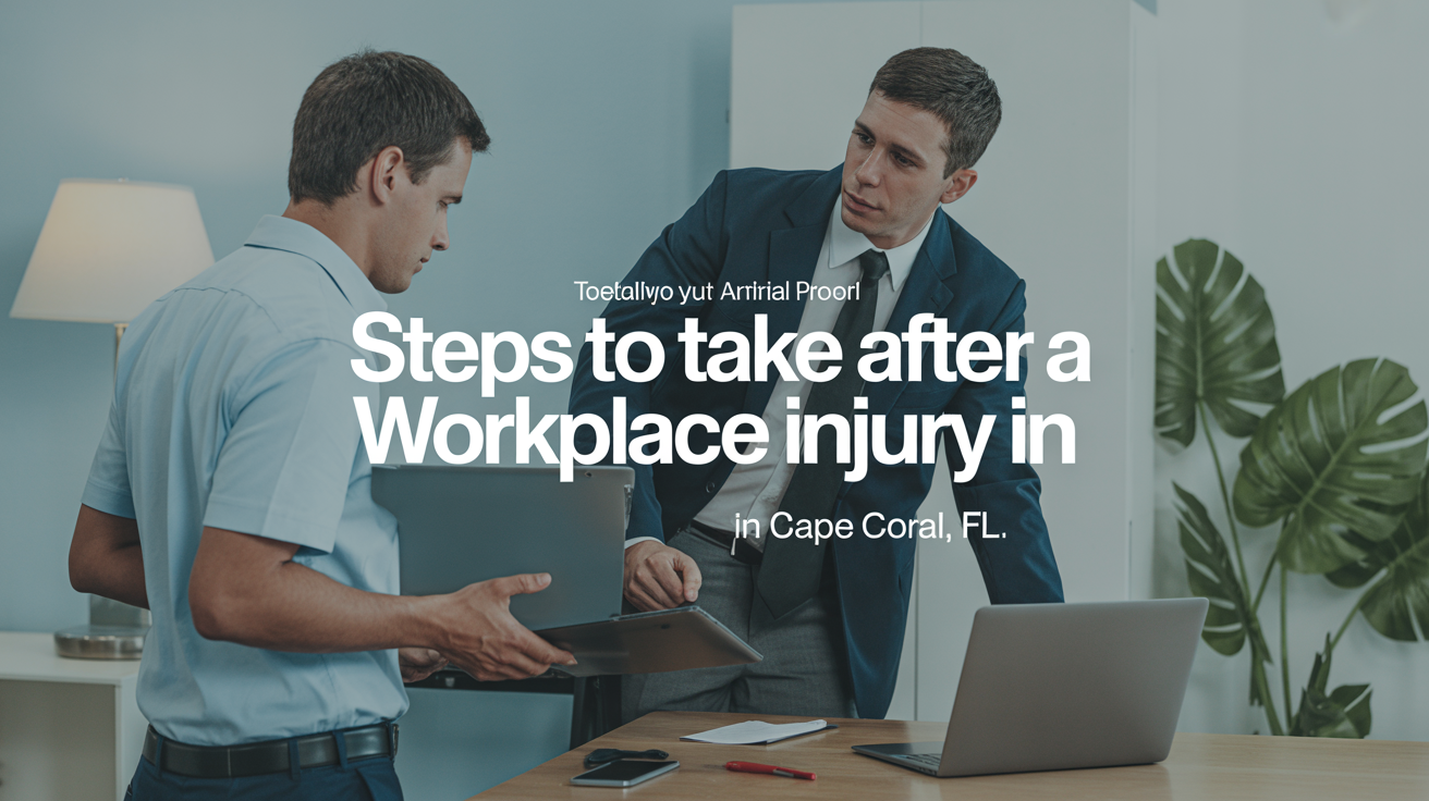 Steps to Take After a Workplace Injury in Cape Coral, FL