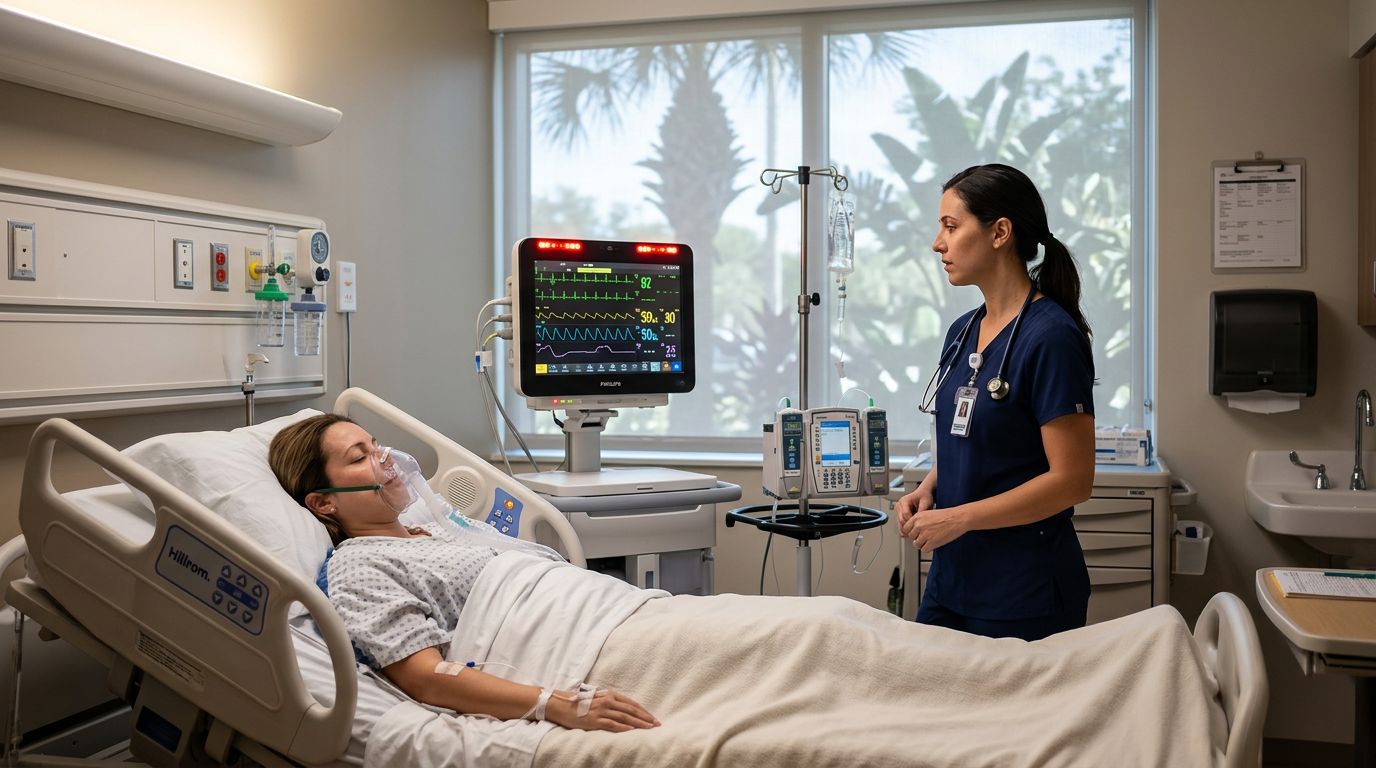 Florida Monitor Alarm Negligence After Post-Op Respiratory Arrest