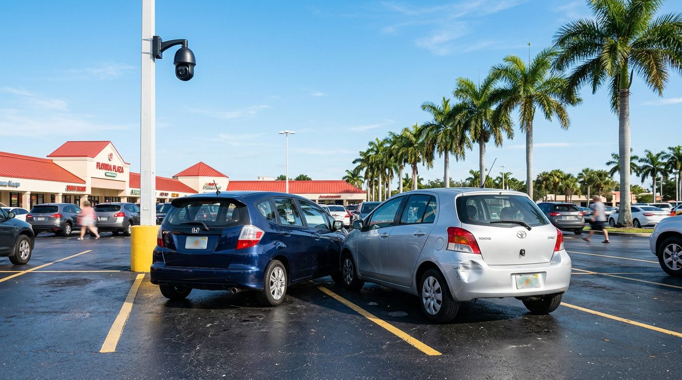 Florida Parking Lot Accident Claims and Camera Proof