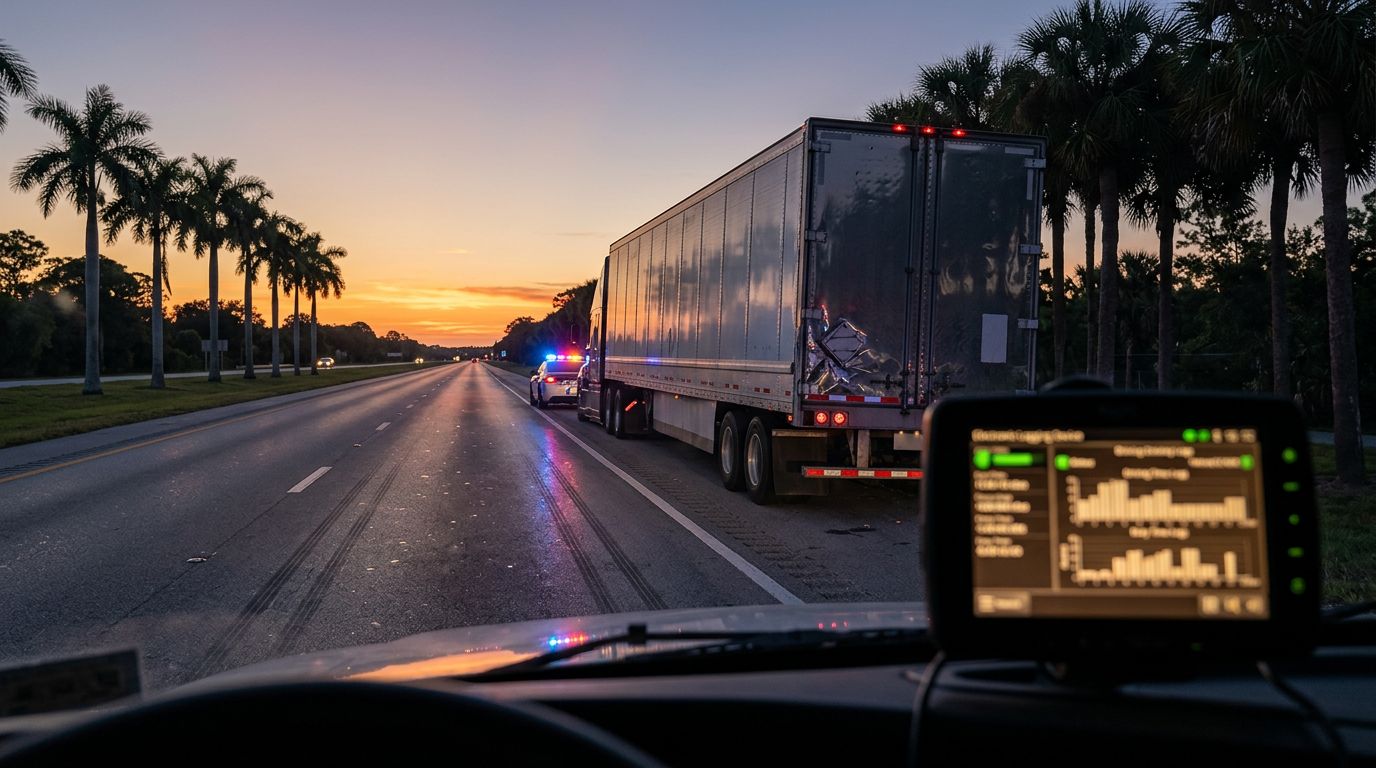 Florida Semi Truck Rear-End Crash Claims and ELD Proof