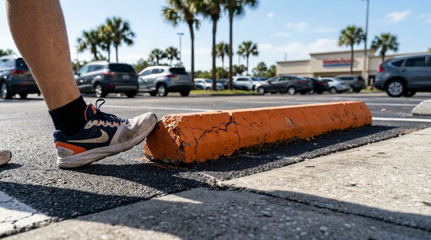 Florida Wheel Stop Trip and Fall Claims: Photo Proof That Matters