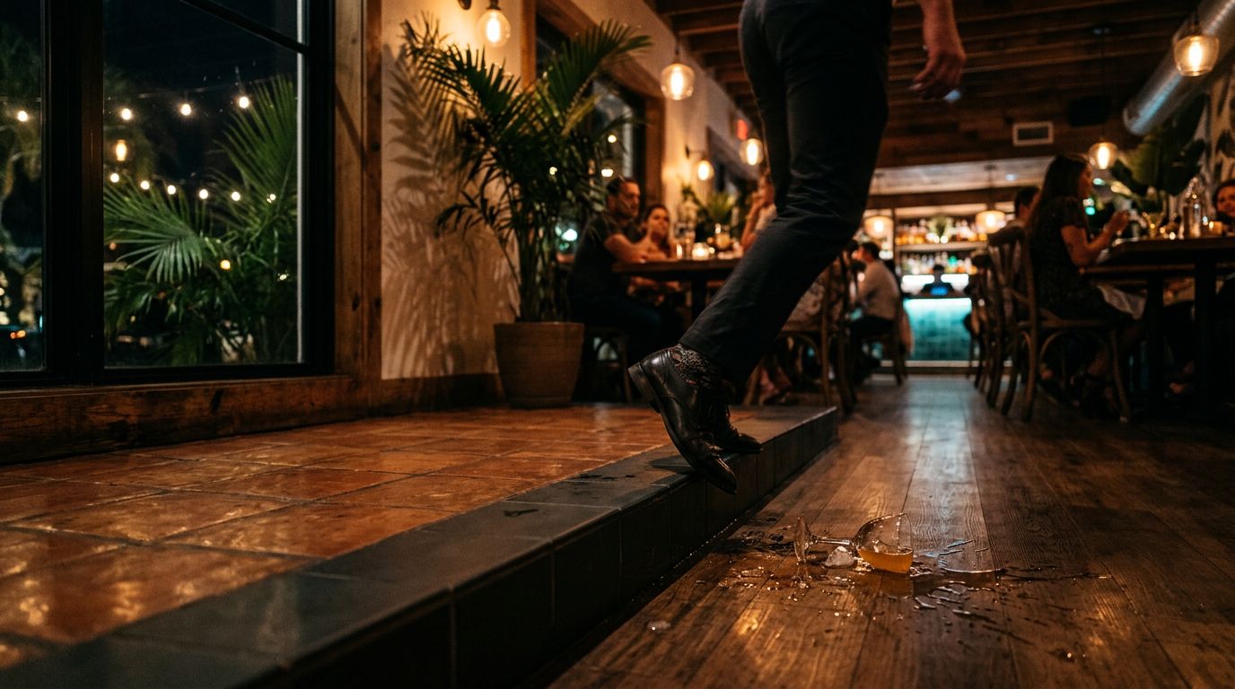 Hidden Step Fall Claims at Florida Restaurants and Bars