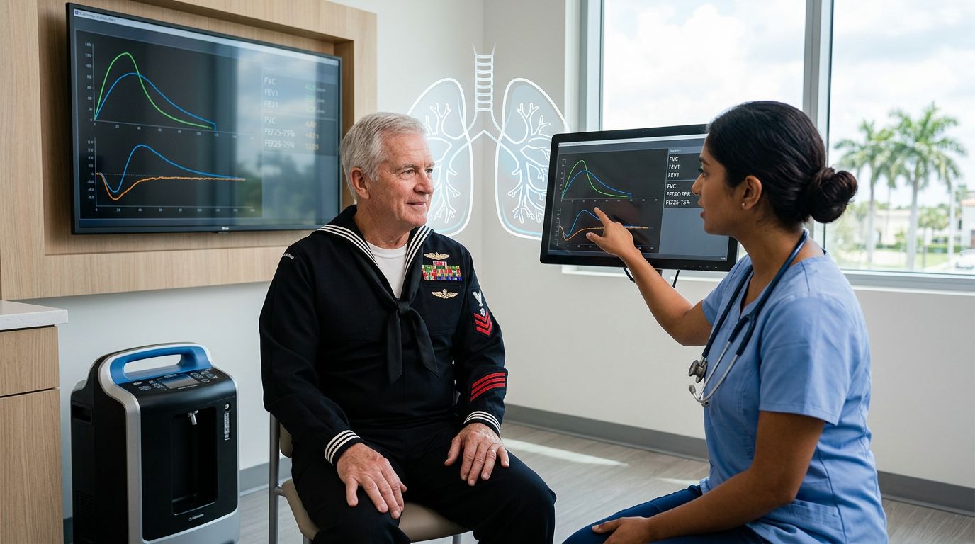 VA COPD Ratings in 2026: PFTs and Oxygen Use