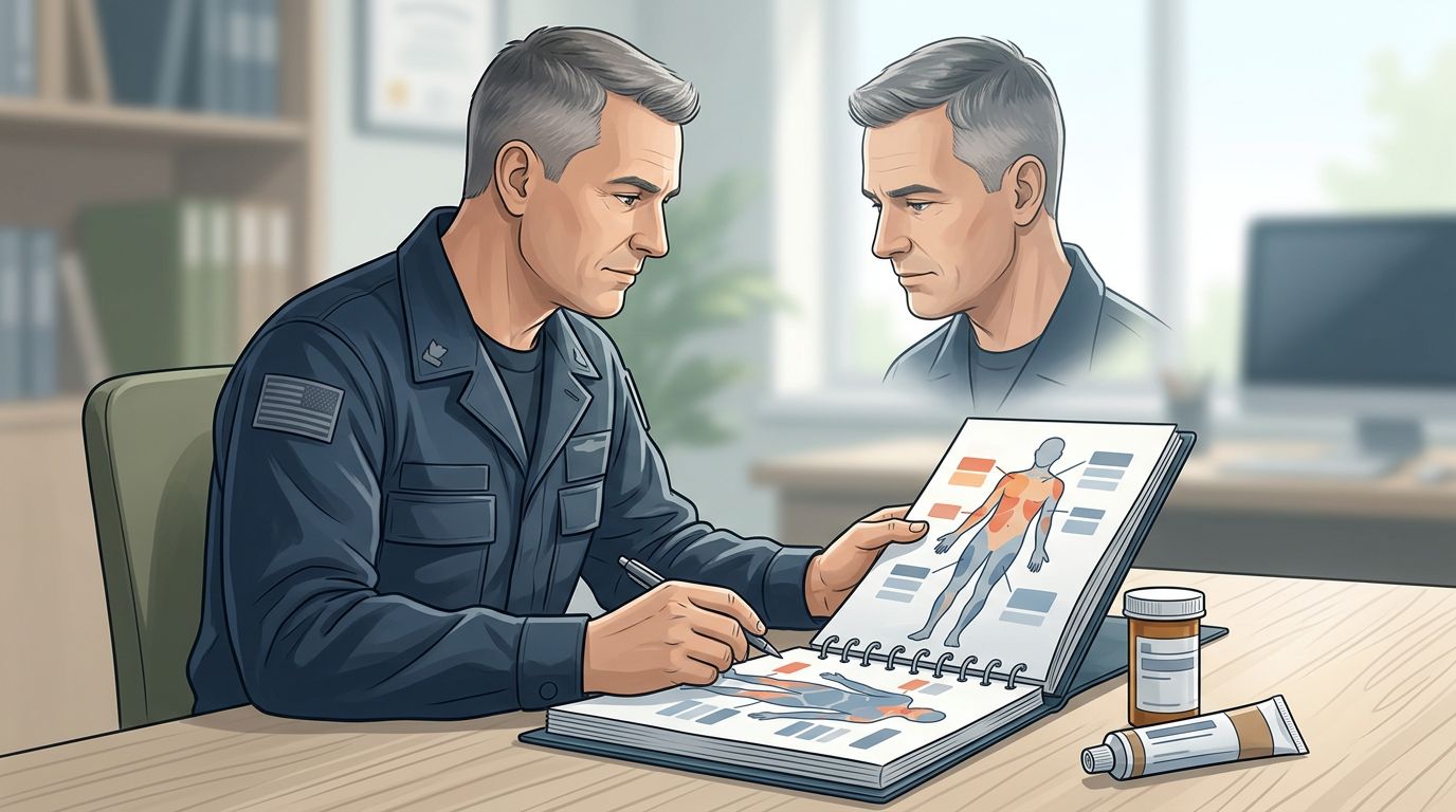 VA Eczema Ratings in 2026: Body Coverage and Steroid Use