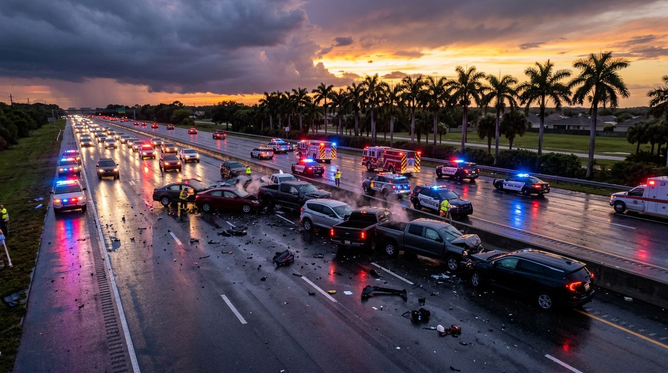 Florida Chain Reaction Crash Claims and How Fault Shifts
