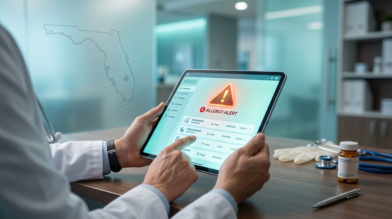 Florida Medication Allergy Claims and EHR Alert Records