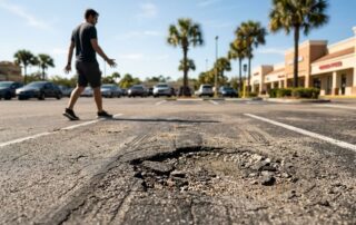 Florida Parking Lot Pothole Fall Claims and Notice Proof