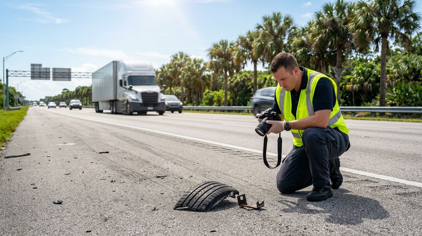 Florida Road Debris Claims: How to Trace the Vehicle