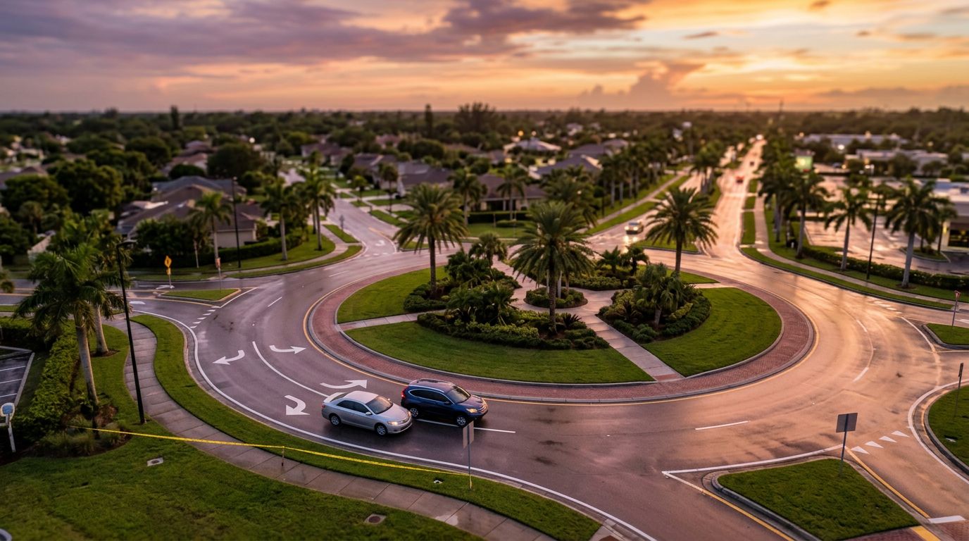 Florida Roundabout Crash Claims and the Yield Proof That Matters