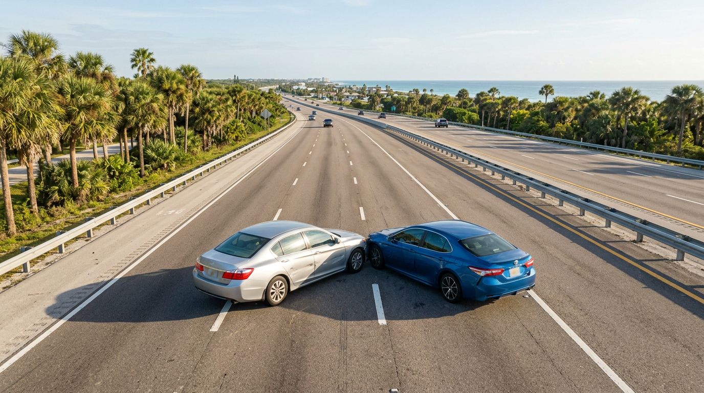 Florida Sideswipe Crash Claims: Lane Change Video