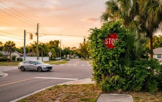 Florida Stop Sign Crash Claims When Foliage Blocks the View