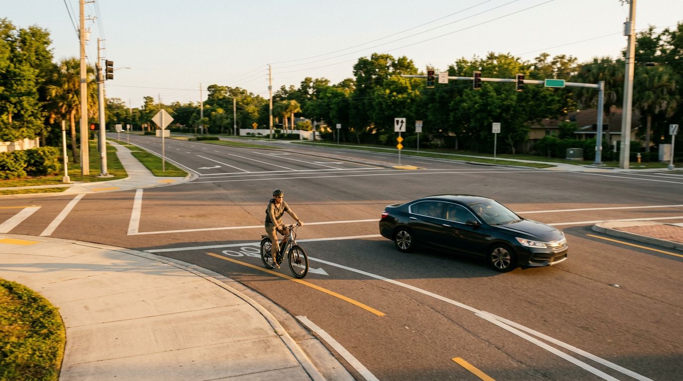 Florida E-Bike Crash Claims: Proving Failure to Yield