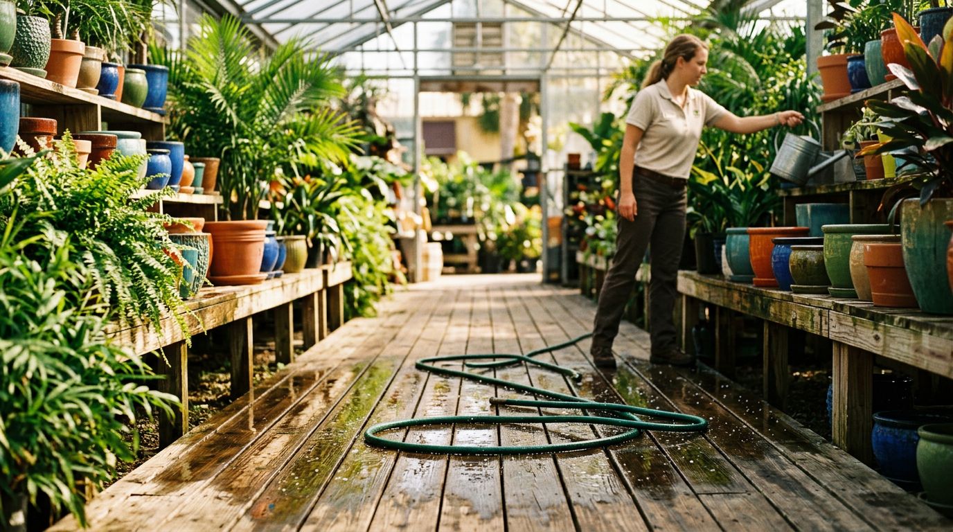 Florida Garden Center Hose Trip Claims and Watering Logs