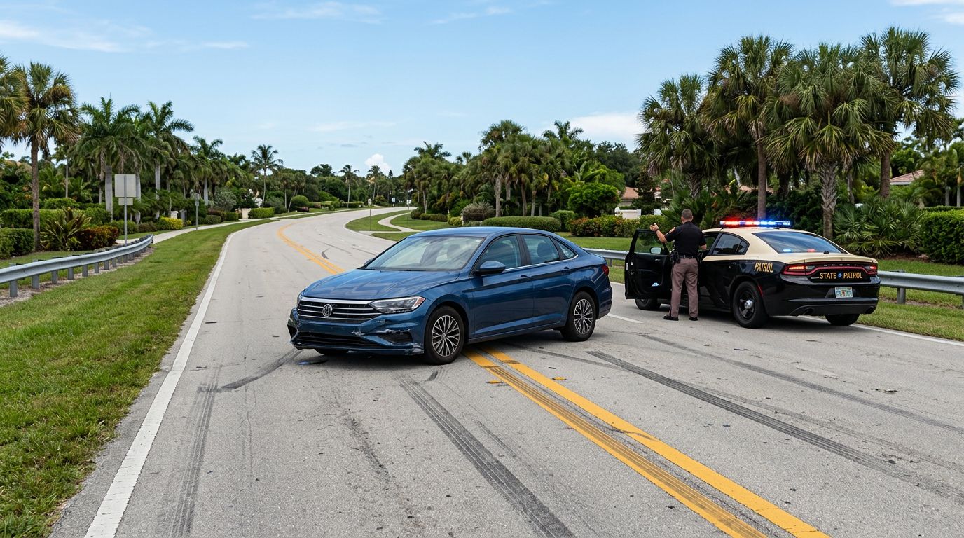Florida Illegal Passing Crashes and Double Yellow Line Proof