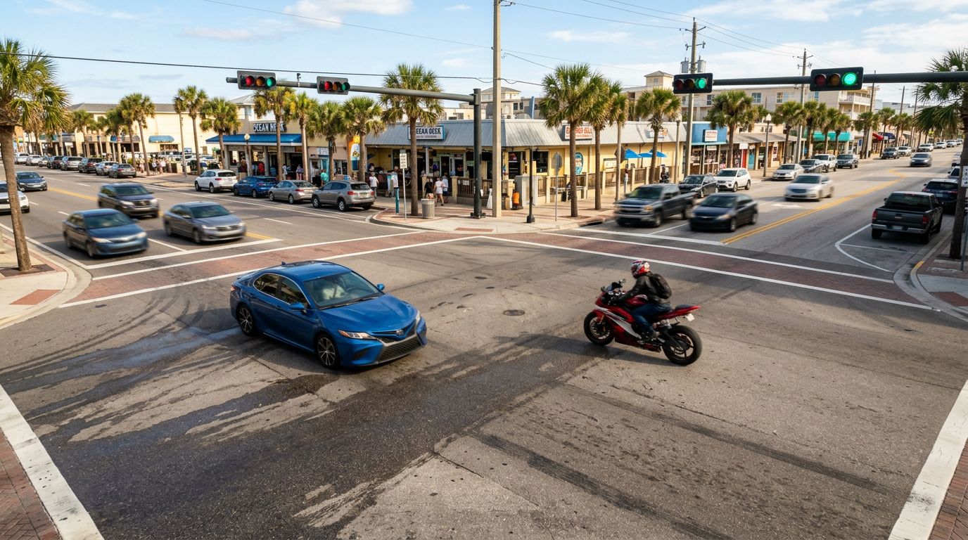 Florida Motorcycle Left-Turn Crashes: Proving Fault With Video