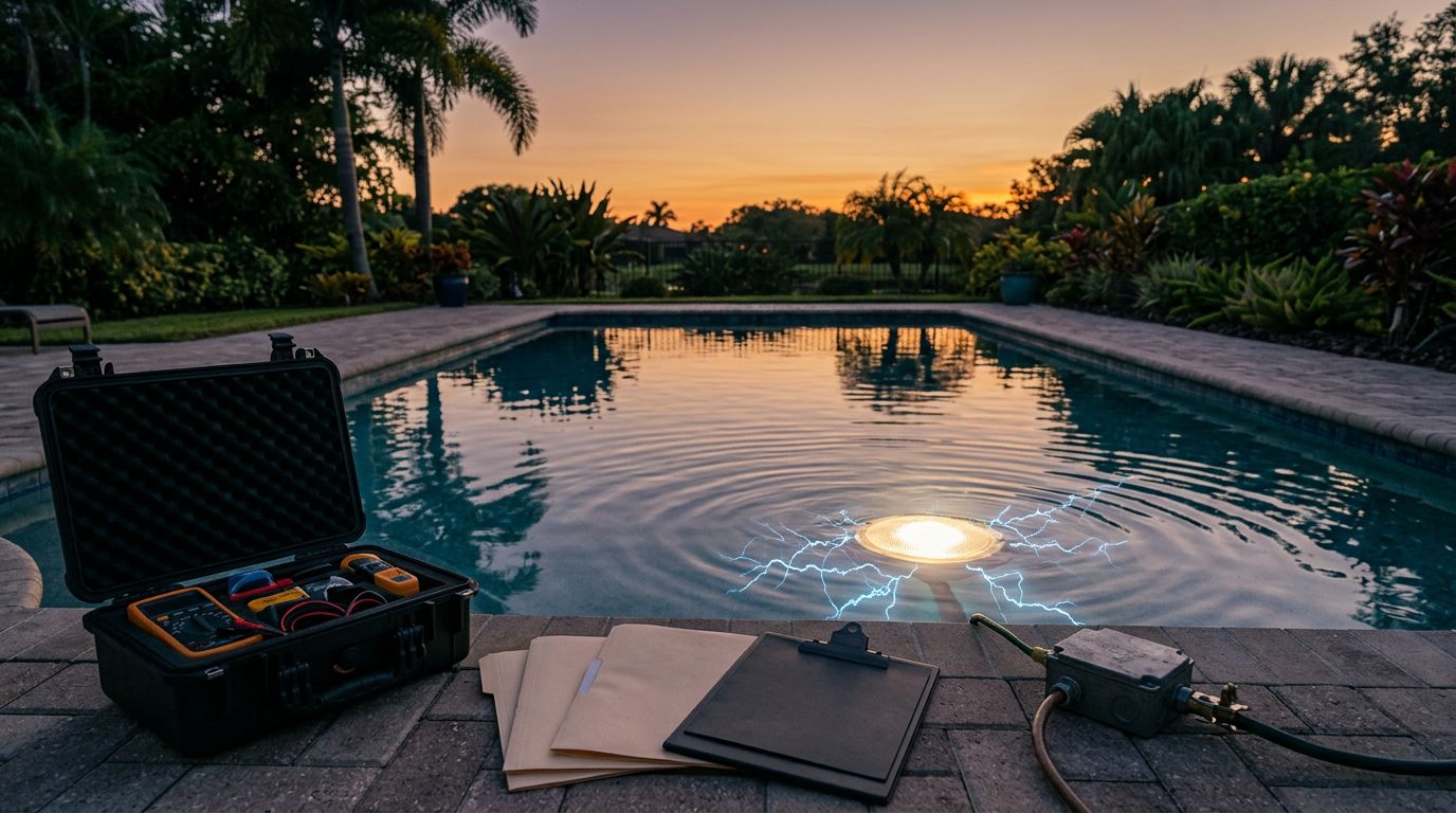 Florida Pool Electrocution Claims and Lighting Records