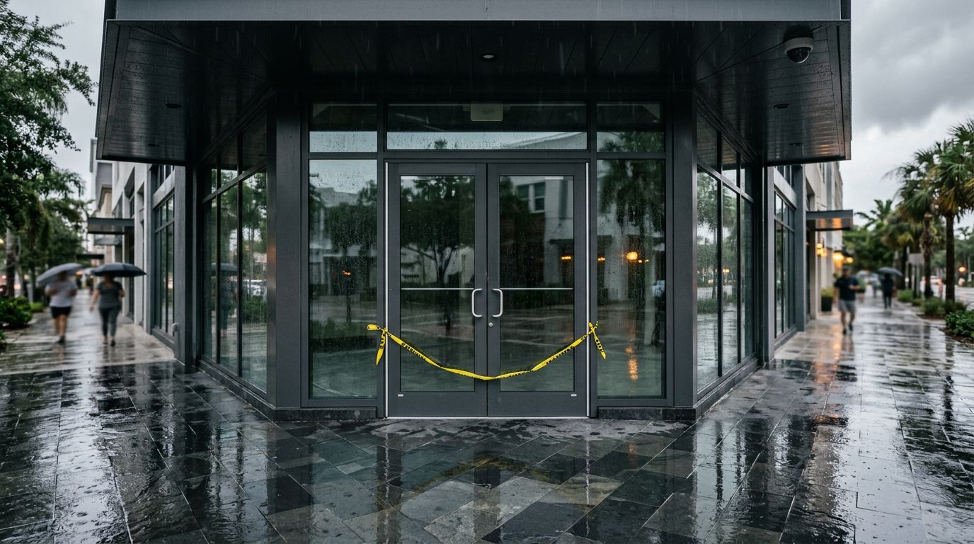 Florida Rainwater Fall Claims at Store Entrances and Camera Footage