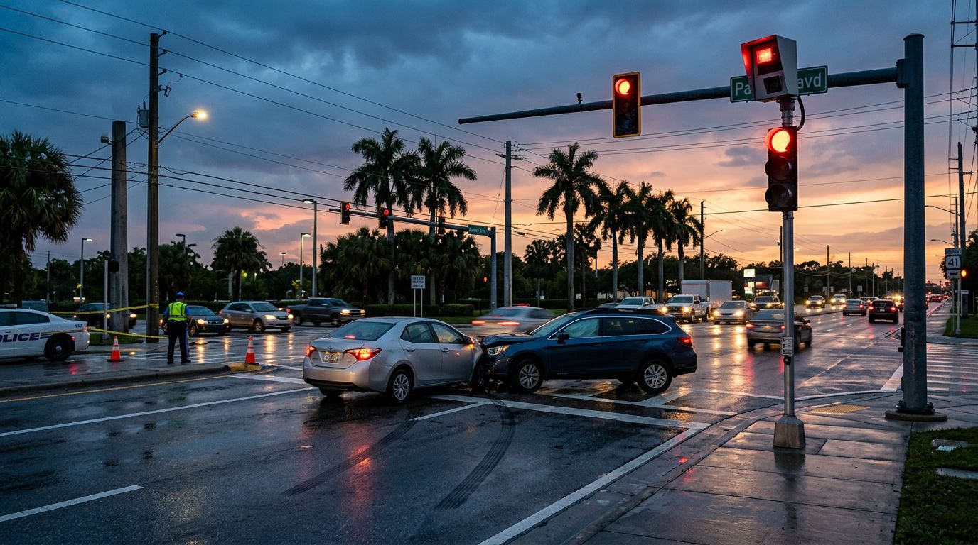 Florida Red-Light Crash Claims and Camera Evidence
