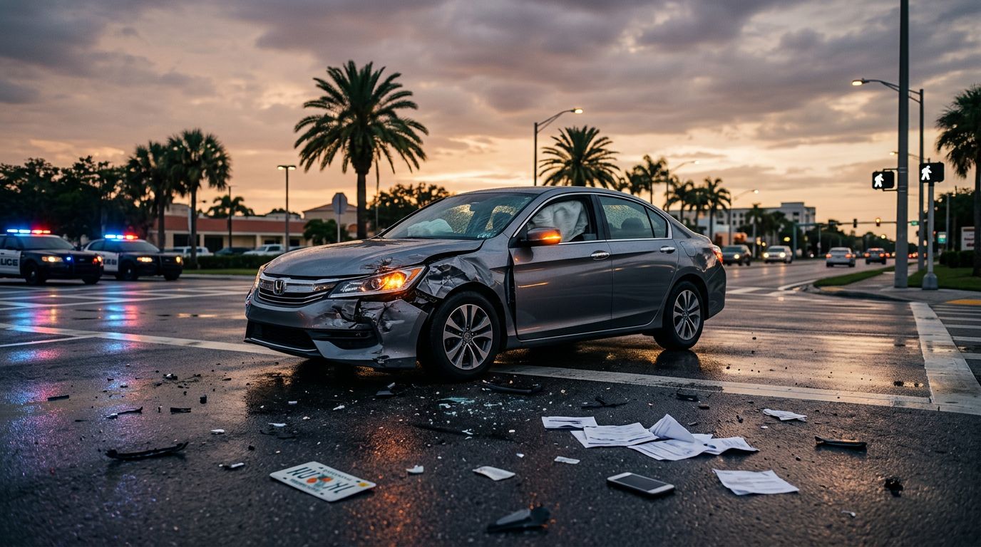 Florida stolen vehicle accident