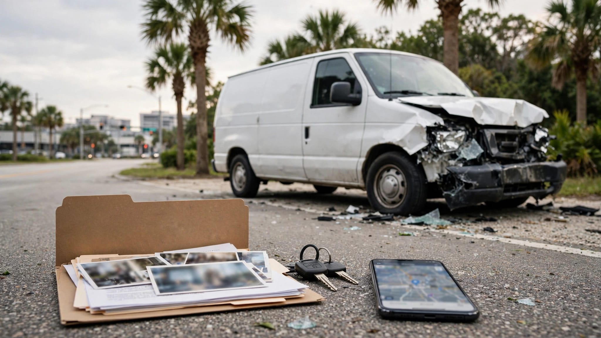 Florida company vehicle accident
