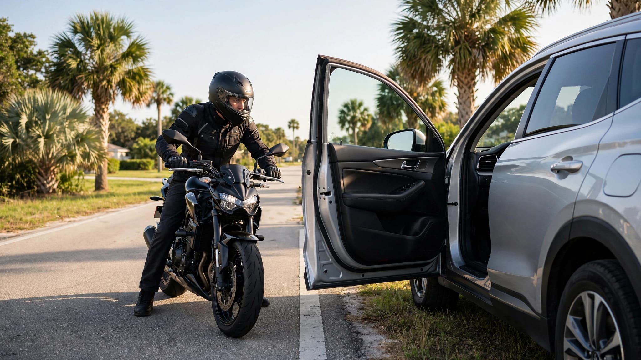 Florida motorcycle dooring claims
