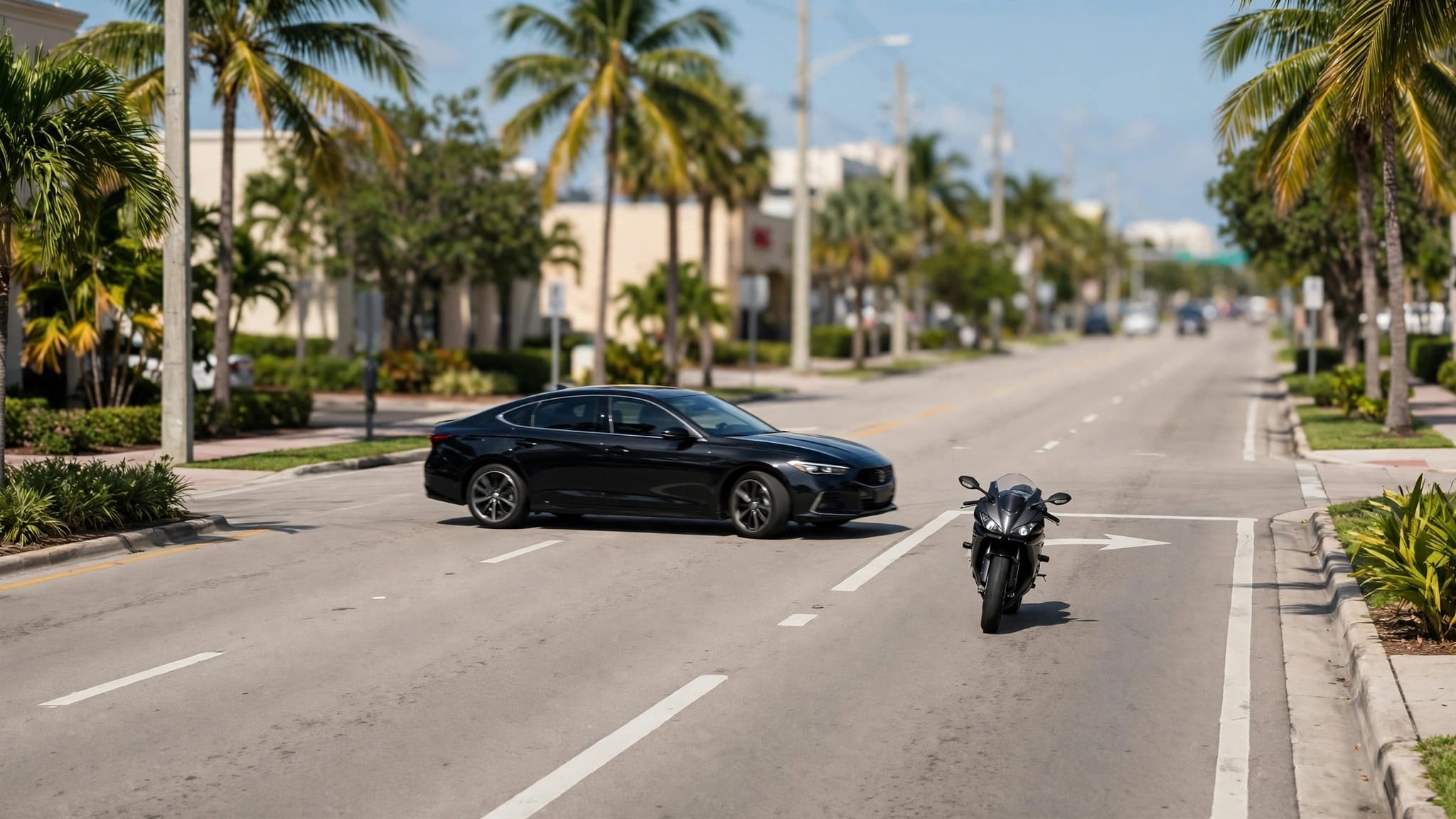 Florida motorcycle right-hook