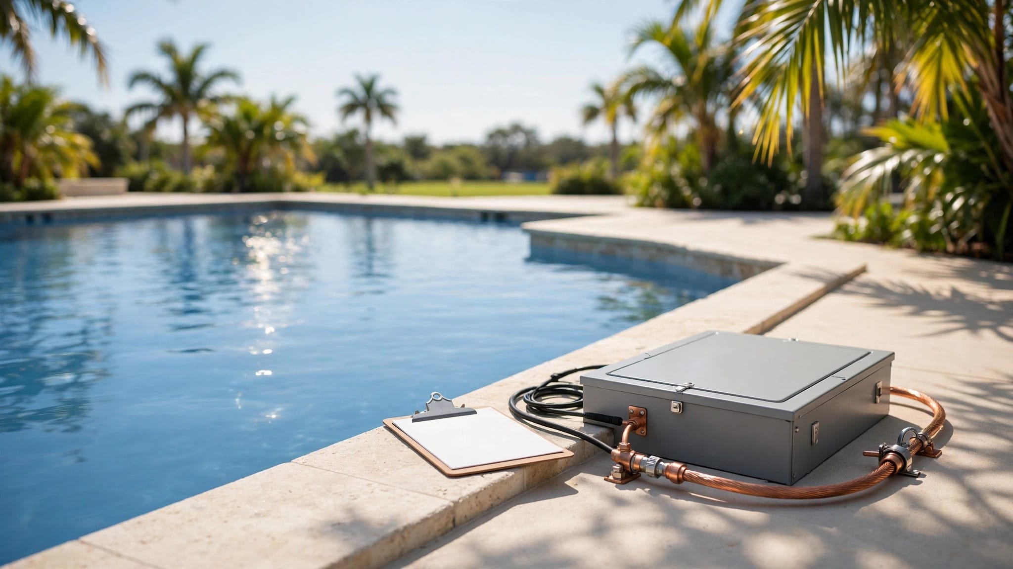 Florida pool electrical shock