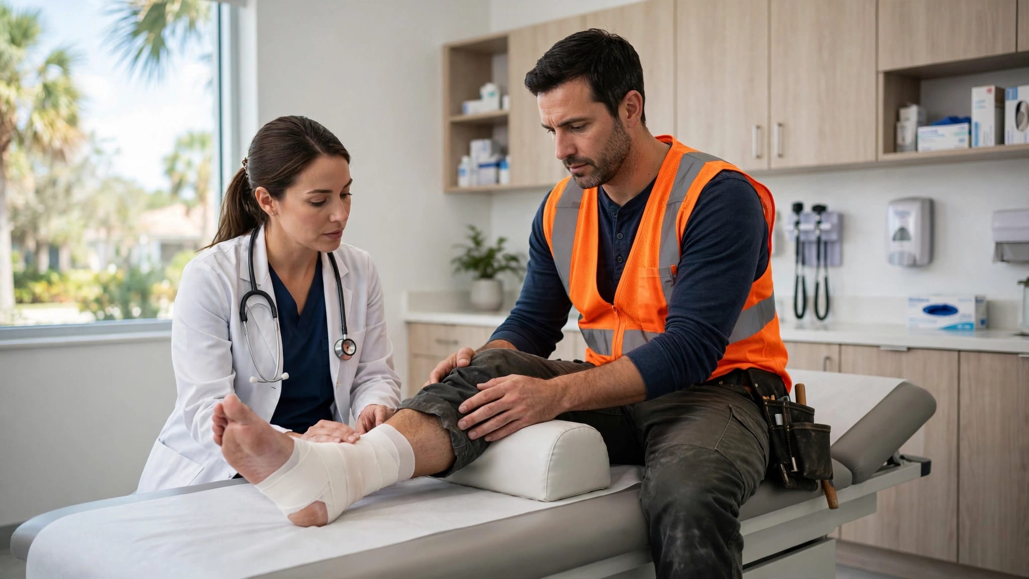 Achilles tendon workers' comp